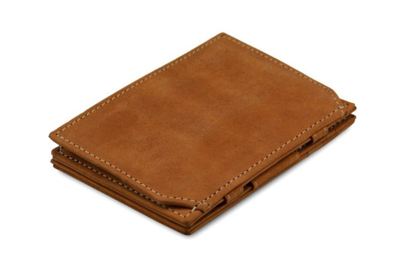 Garzini MW-CP1 CBR Essenziale Coin Pocket Magic Wallet Camel Brown - Bild 1